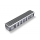 Marley 1m Polypropylene 200mm Channel with Galvanized Steel Grate - 1SDCAN15BC